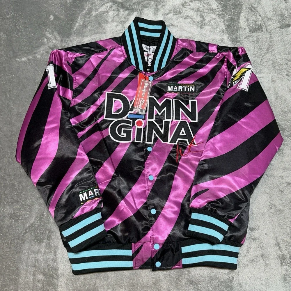 Headgear Classics Men's Martin Lawrence Damn Gina Satin Quilted Jacket NWT‎ Sz L
